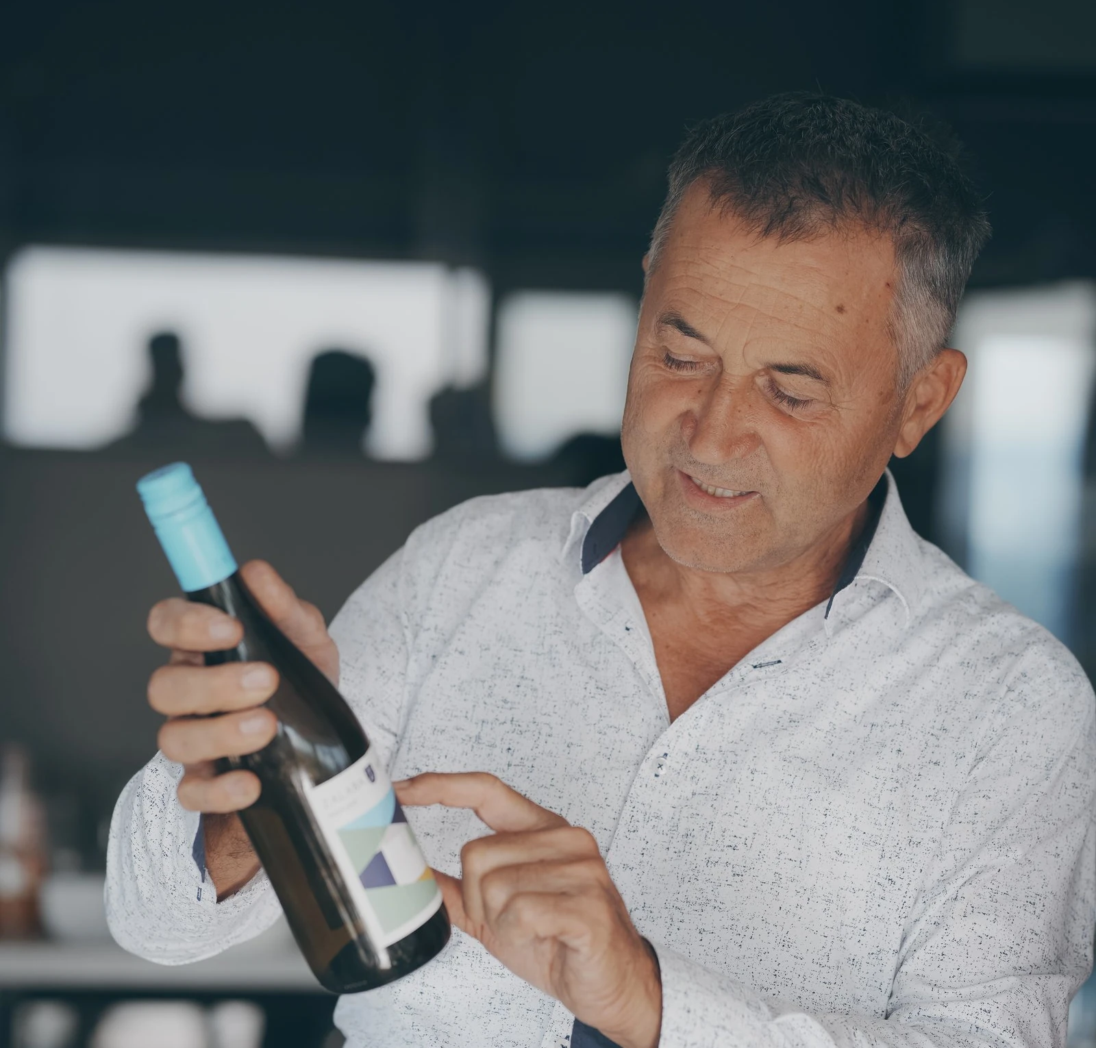 Jozef Zalaba vo vinárstve Zalaba.